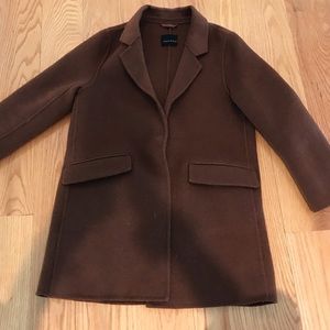 Zara kids Brown long coat